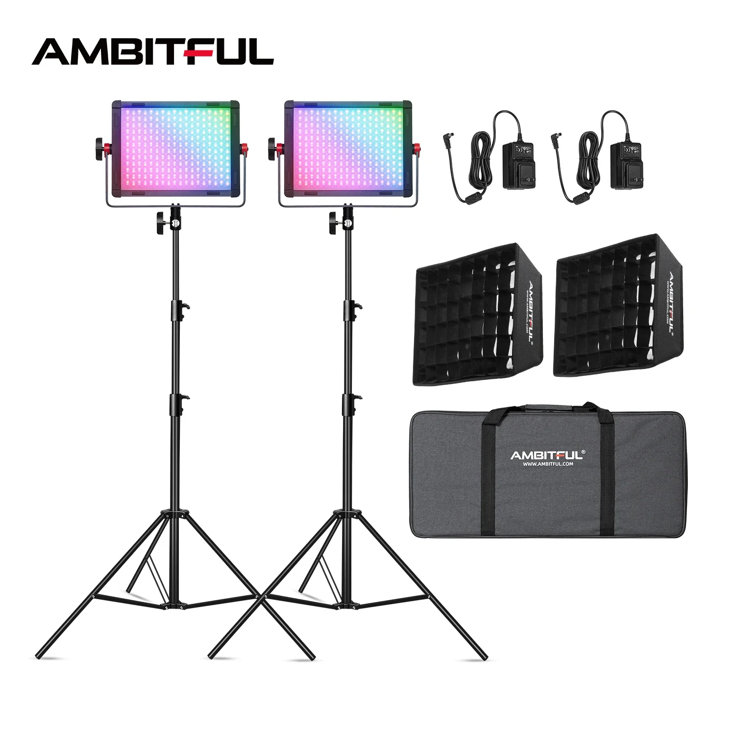 Photography Lighting Rgb - AMBITUFL P35R 30W RGB LED Video