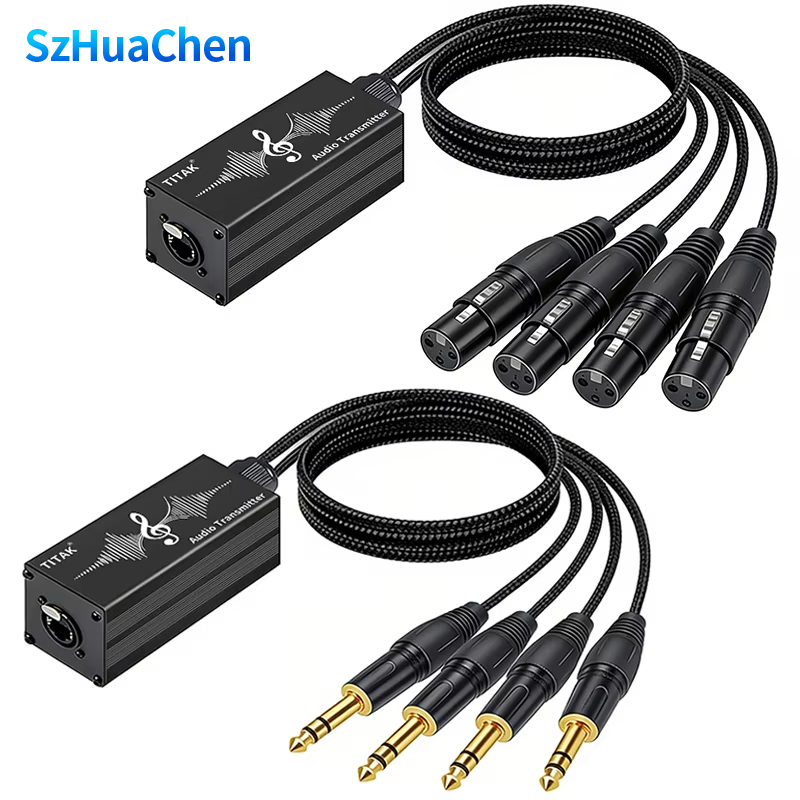 Photography Lighting Uk - 4 Channel 3Pin XLR Audio/DMX Over