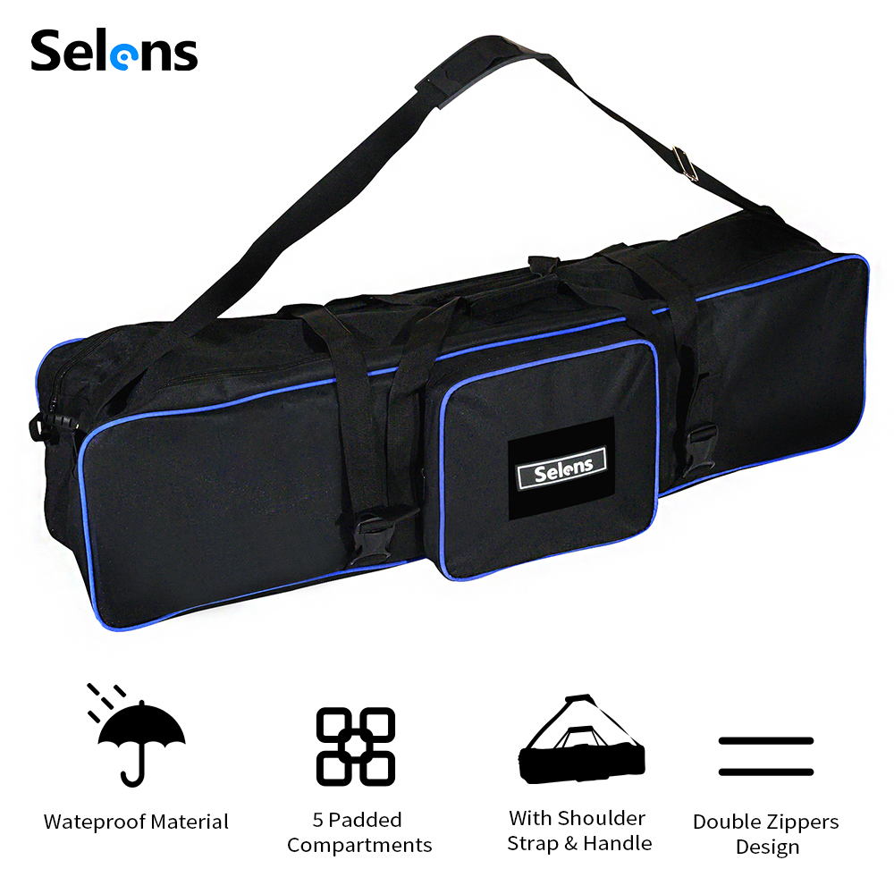 Light Stand Sandbag - Selens 105cm Padded Tripod Carry Bag