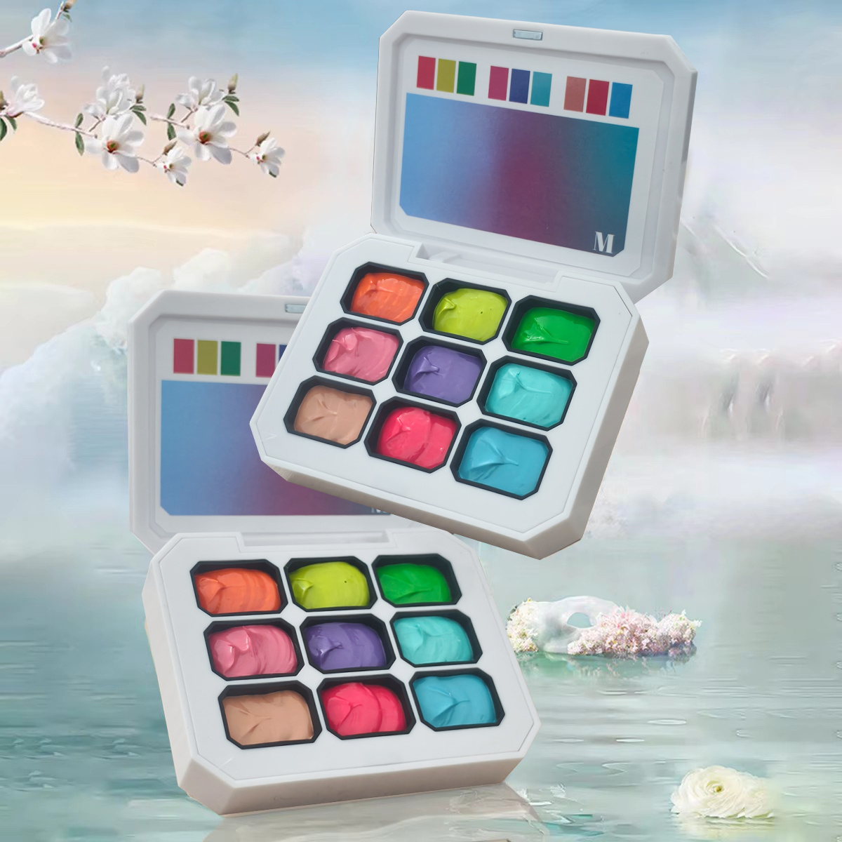 Photography Lighting Gel - 1pc 9-color solid nail polish pat