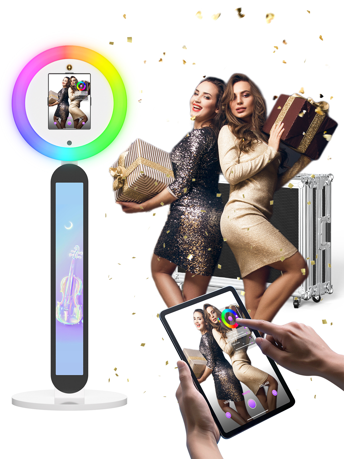 Photography Lighting Rgb - Portable iPad Photo Booth Machine APP