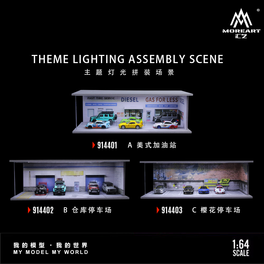 Photography Lighting Placement - Moreart 1/64 City Street-themed Light Board