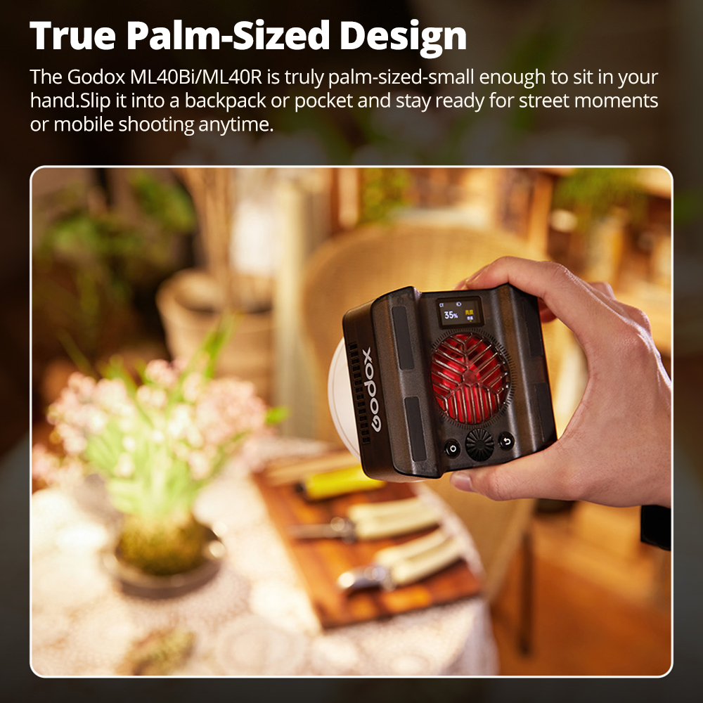 Godox ML40R 40W Pocket LED Vid - Photography Lighting Placement incelemesi ve fiyatı
