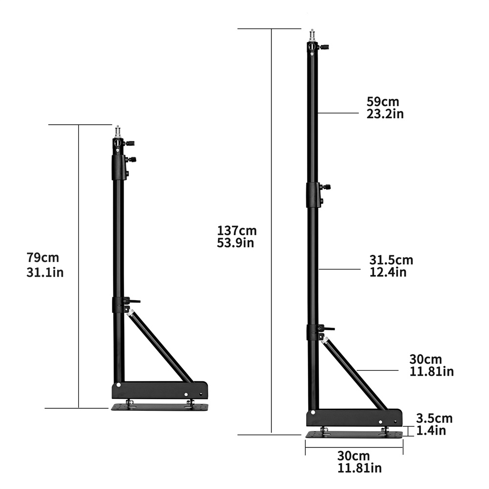 100/135/ 170cm Wall Mounting T - Photography Lighting System incelemesi ve fiyatı