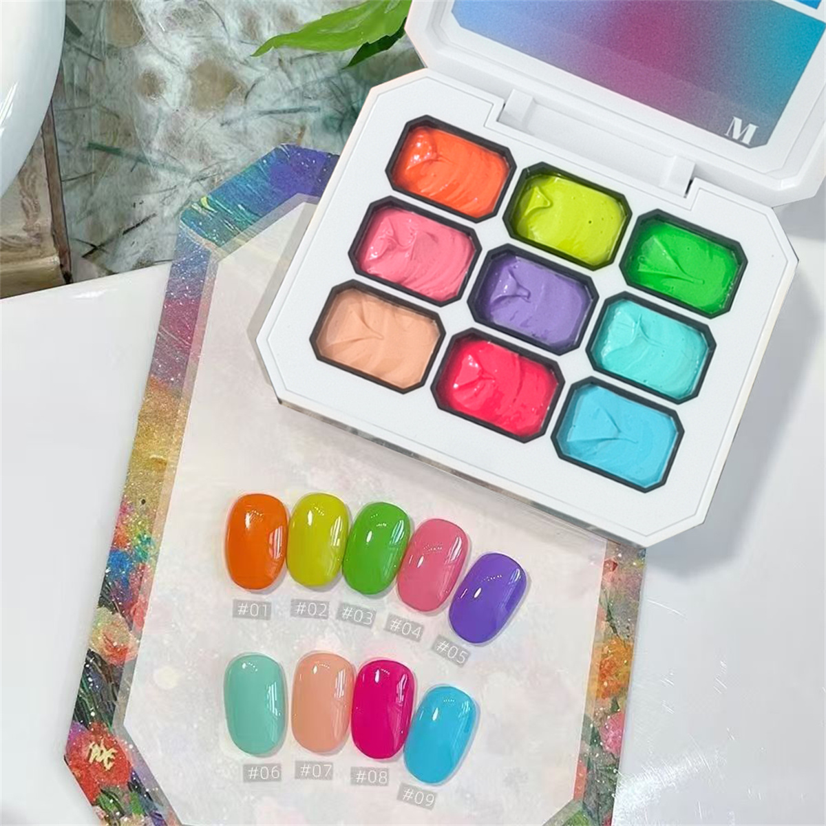 1pc 9-color solid nail polish  - Photography Lighting Gel incelemesi ve fiyatı
