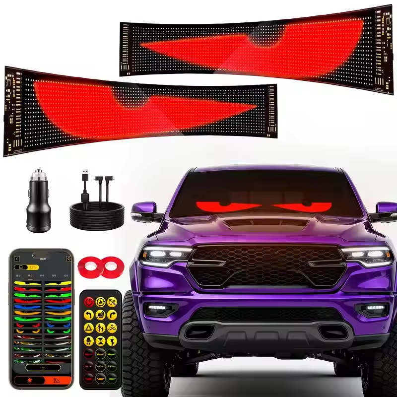 LED Car windshield Truck Eye R - Video Light Panel Led incelemesi ve fiyatı