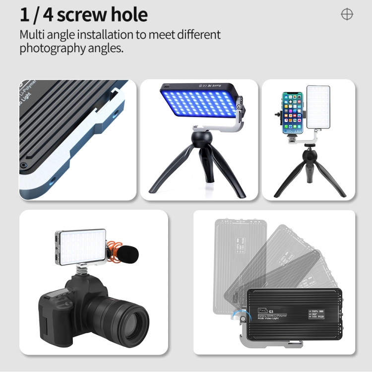 Pixel G3 Flat Panel RGB Fill L - Photography Lighting Rgb incelemesi ve fiyatı