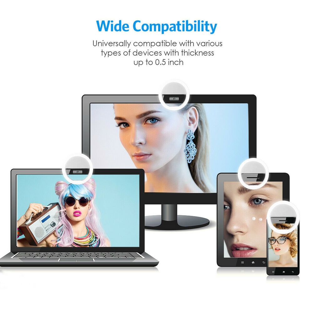 USB Rechargeable LED Selfie Ri - Photography Lighting Effects incelemesi ve fiyatı