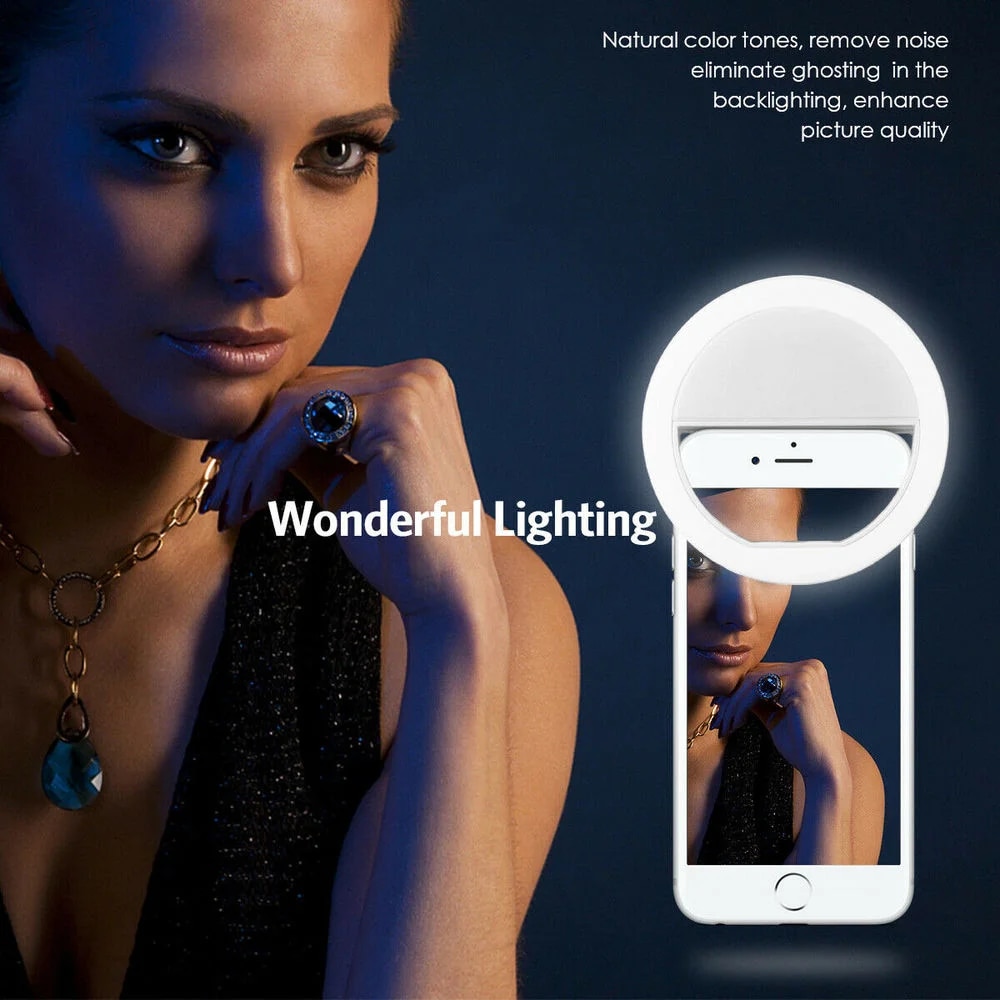USB Rechargeable LED Selfie Ri - Photography Lighting Effects incelemesi ve fiyatı