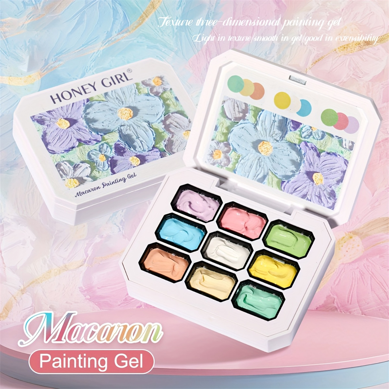 1pc 9-color Makaron solid nail - Photography Lighting Gel incelemesi ve fiyatı