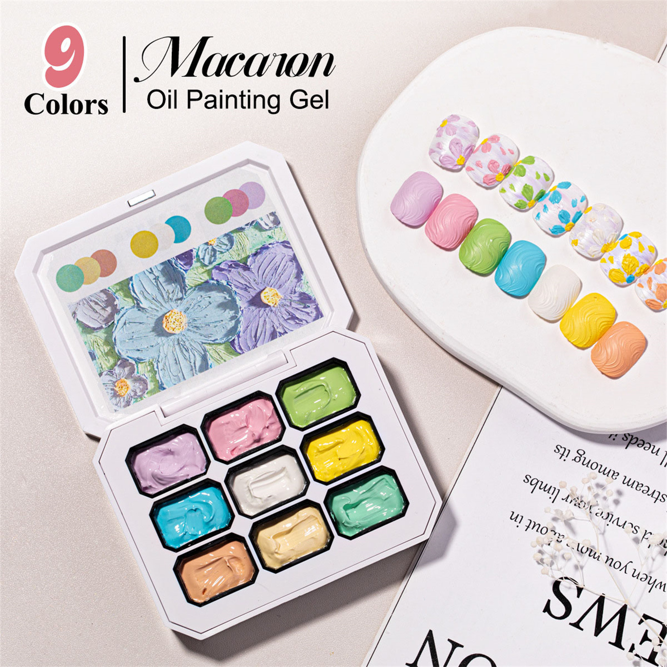 1pc 9-color Makaron solid nail - Photography Lighting Gel incelemesi ve fiyatı