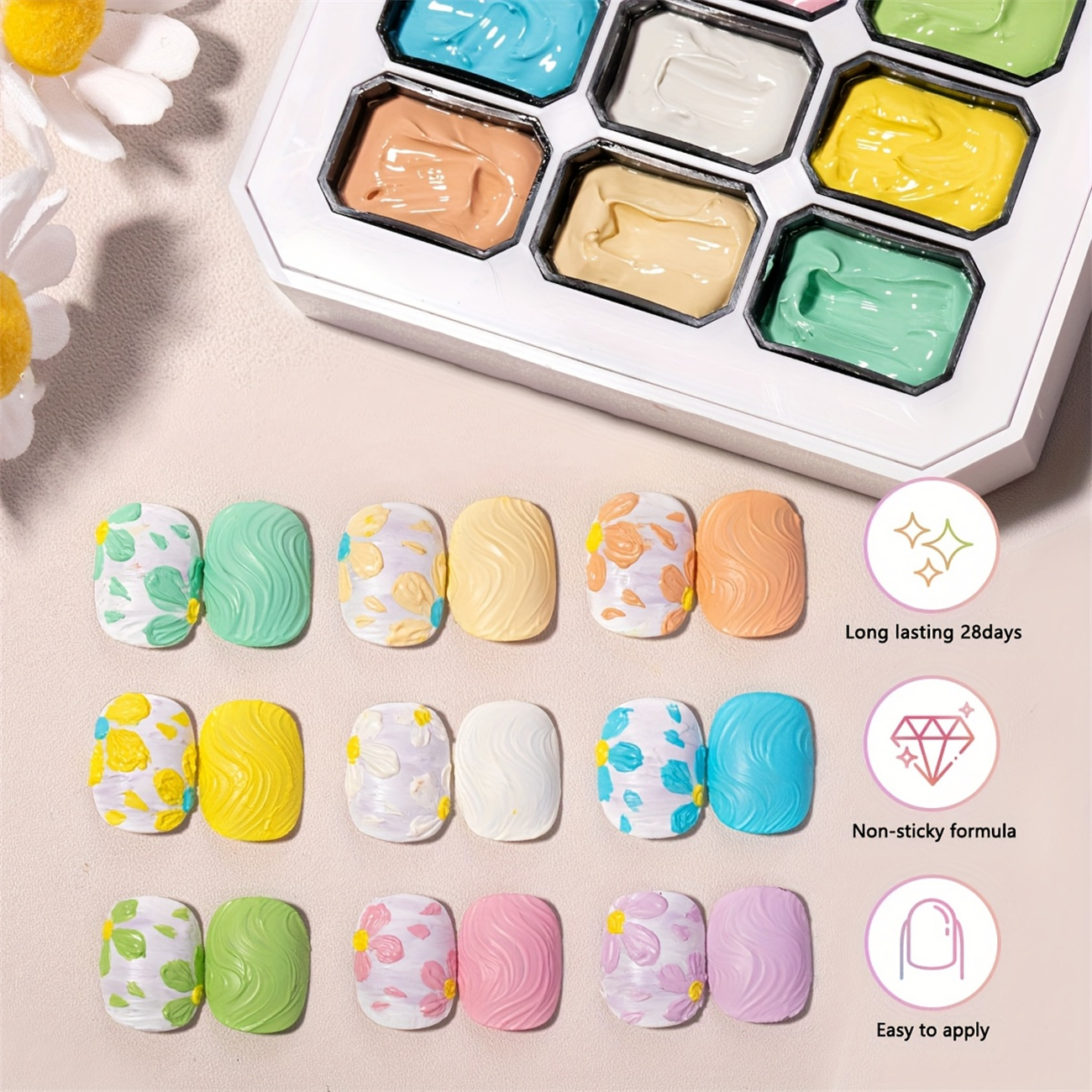 1pc 9-color Makaron solid nail - Photography Lighting Gel incelemesi ve fiyatı