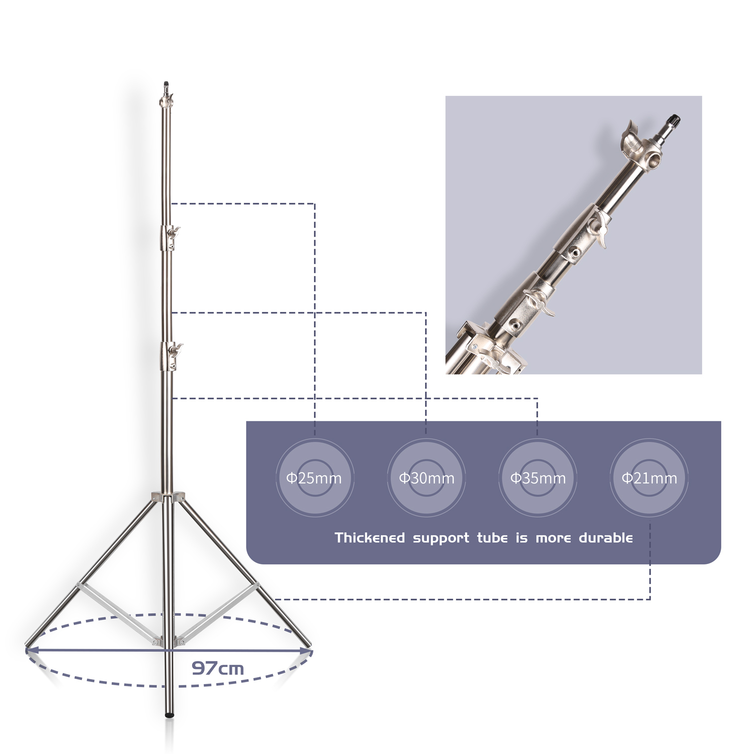 SH 2.8M Stainless Steel Light  - Photography Lighting System incelemesi ve fiyatı