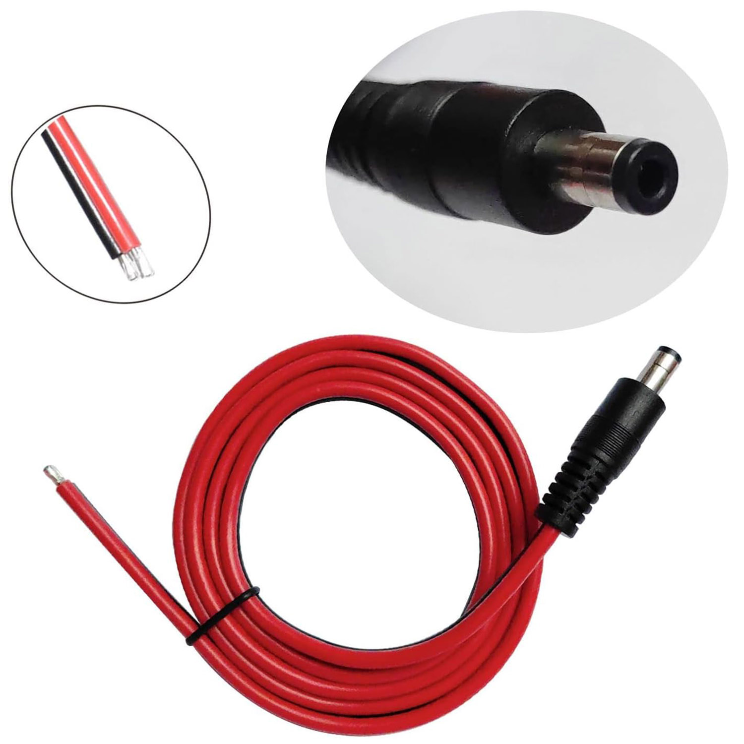 1pcs 14AWG DC Power Supply 5.5 - Photography Led Lighting Kit incelemesi ve fiyatı