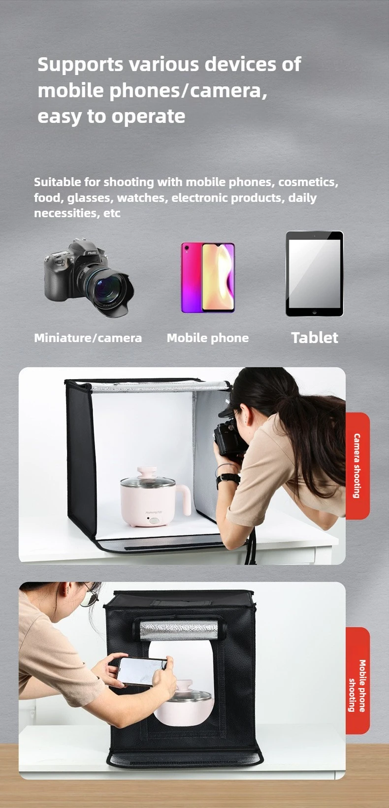 40cm Photography LED Studio Li - Photography Lighting Case incelemesi ve fiyatı