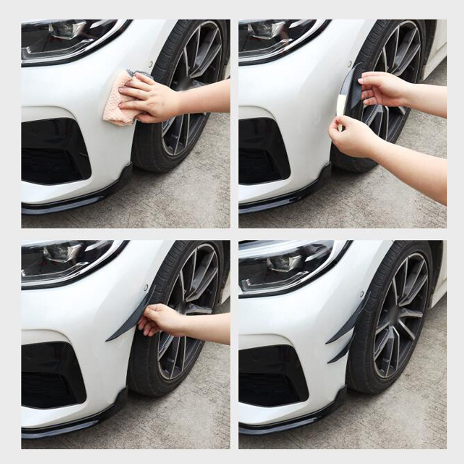 4Pcs Car Spoiler Canards Set S - Diffusion Material Roll incelemesi ve fiyatı