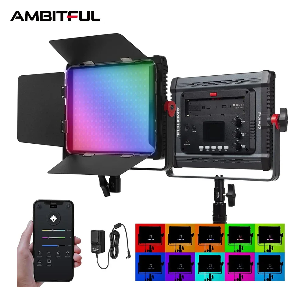 AMBITUFL P35R 30W RGB LED Vide - Photography Lighting Rgb incelemesi ve fiyatı