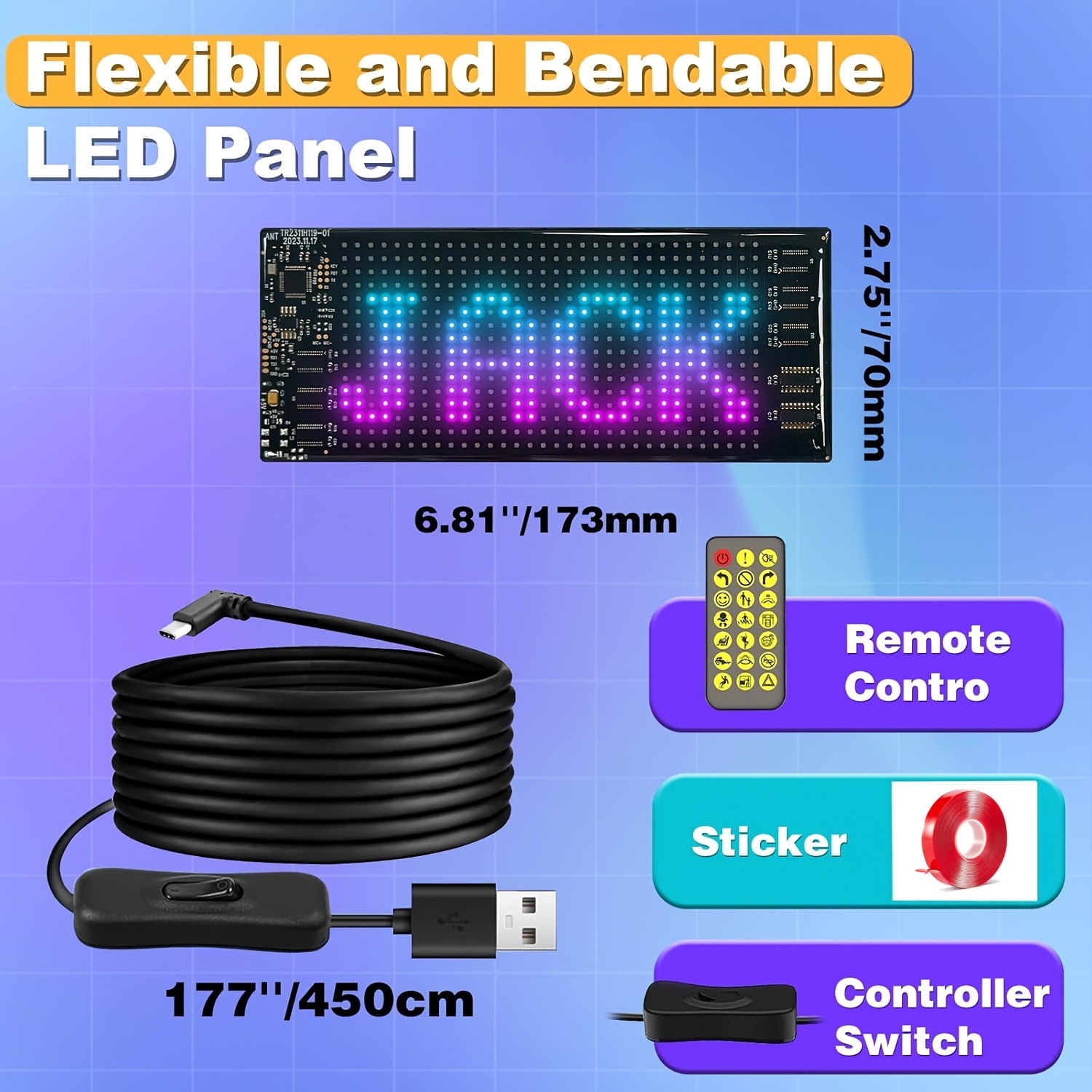 Smart Car LED Display Programm - Video Light Panel Led incelemesi ve fiyatı
