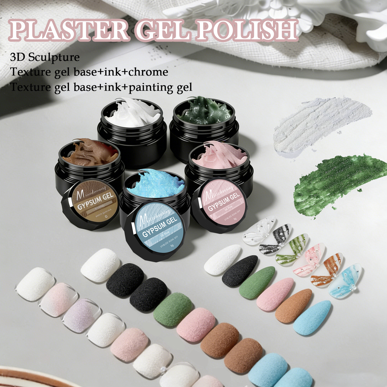 5g Solid Gypsum Painting Nail  - Photography Lighting Gel incelemesi ve fiyatı