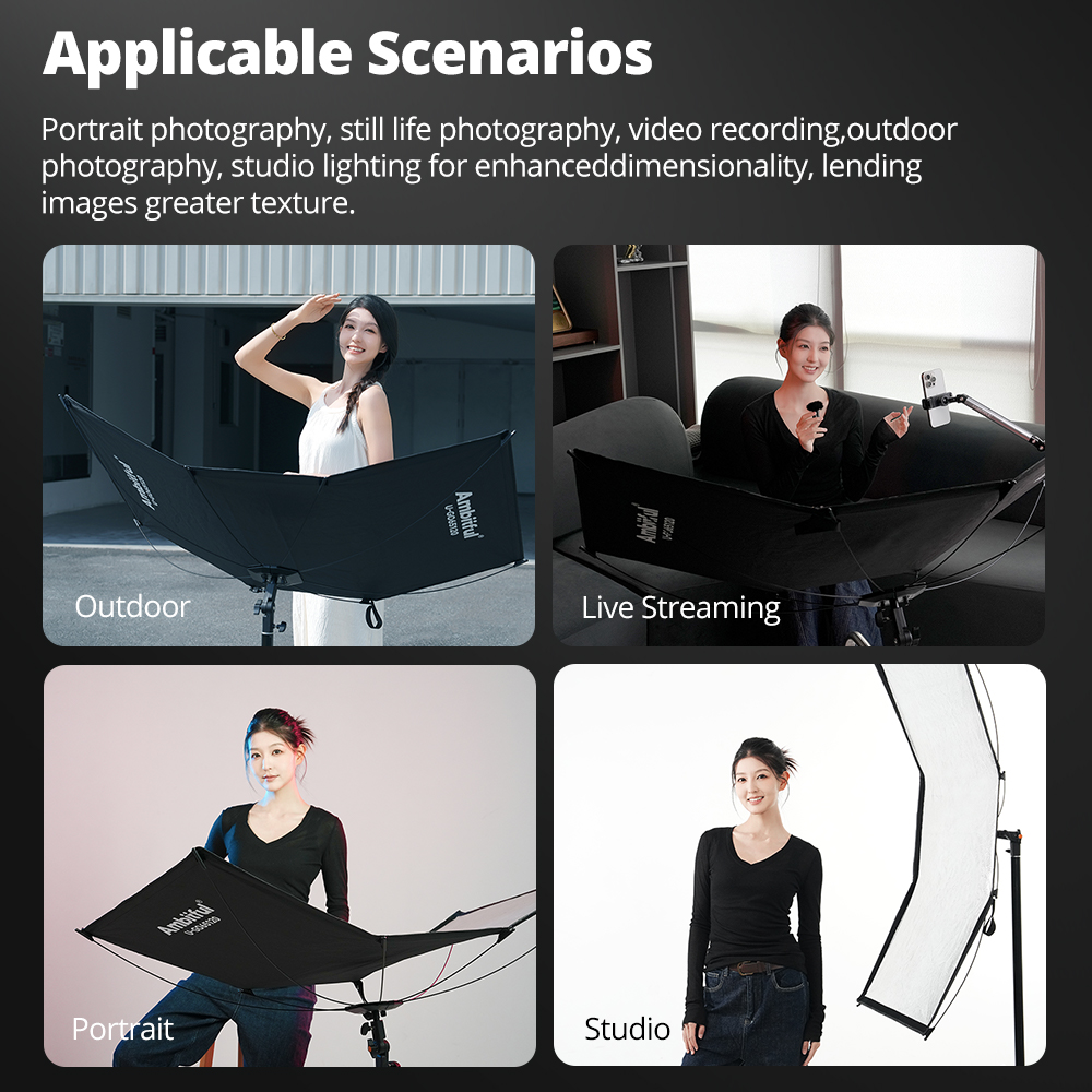 AMBITFUL 3in1 U-Type Light Dif - Light Stand Sandbag incelemesi ve fiyatı