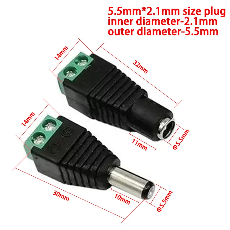 Female and Male DC Connectors  - Photography Led Lighting Kit incelemesi ve fiyatı