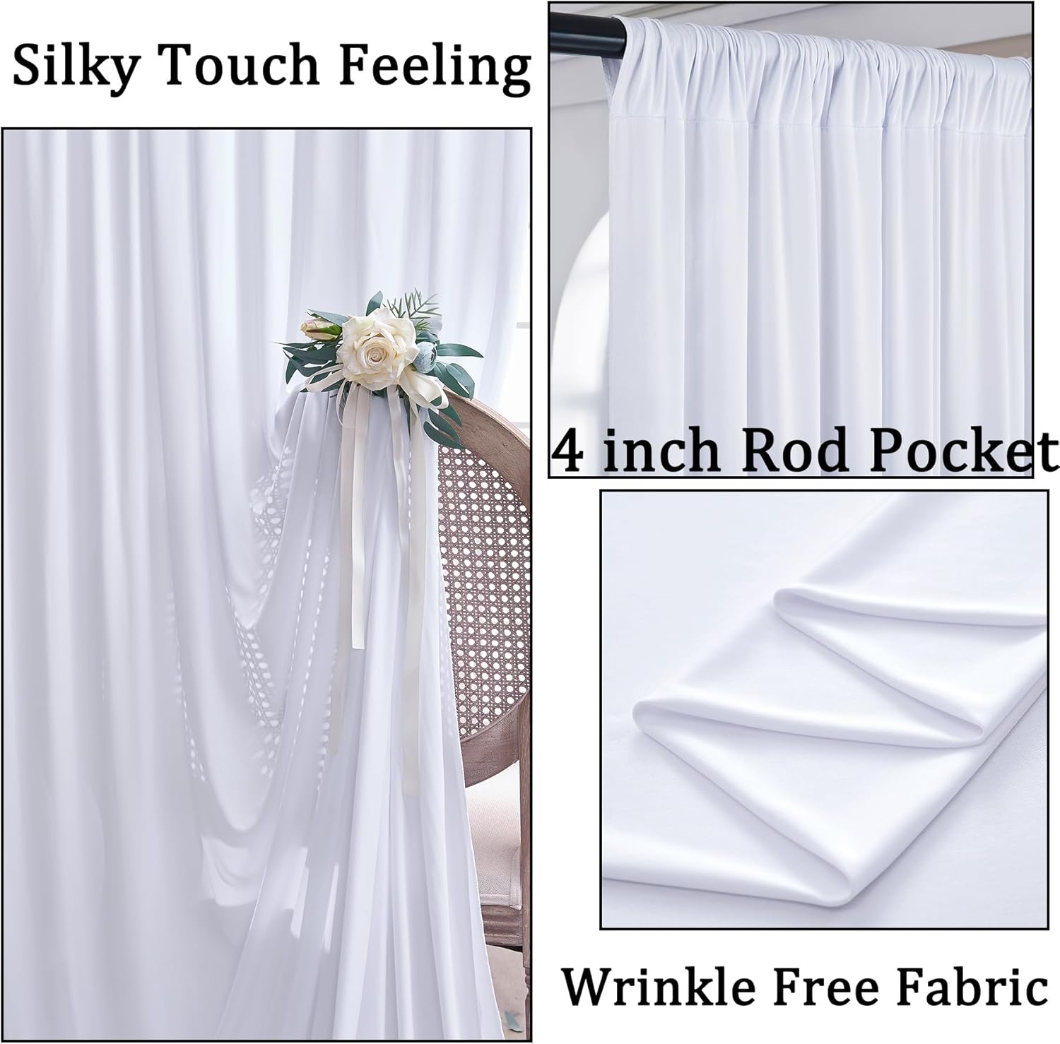 White Backdrop Curtains 10x10  - Lighting In Photography incelemesi ve fiyatı
