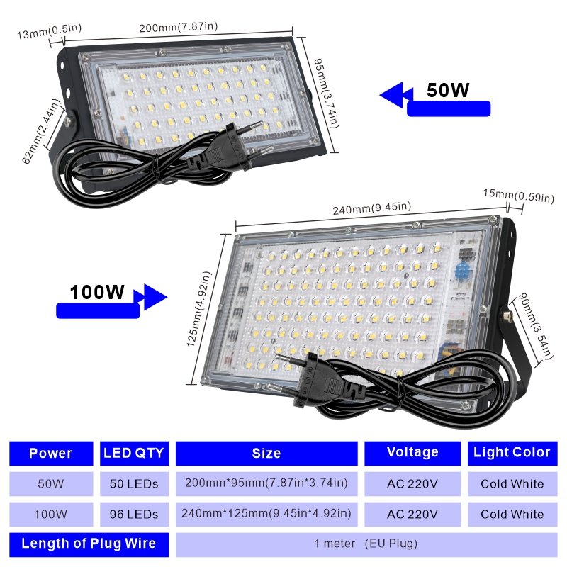 50W 100W Foco Led Flood Light  - Photography Lighting Uk incelemesi ve fiyatı