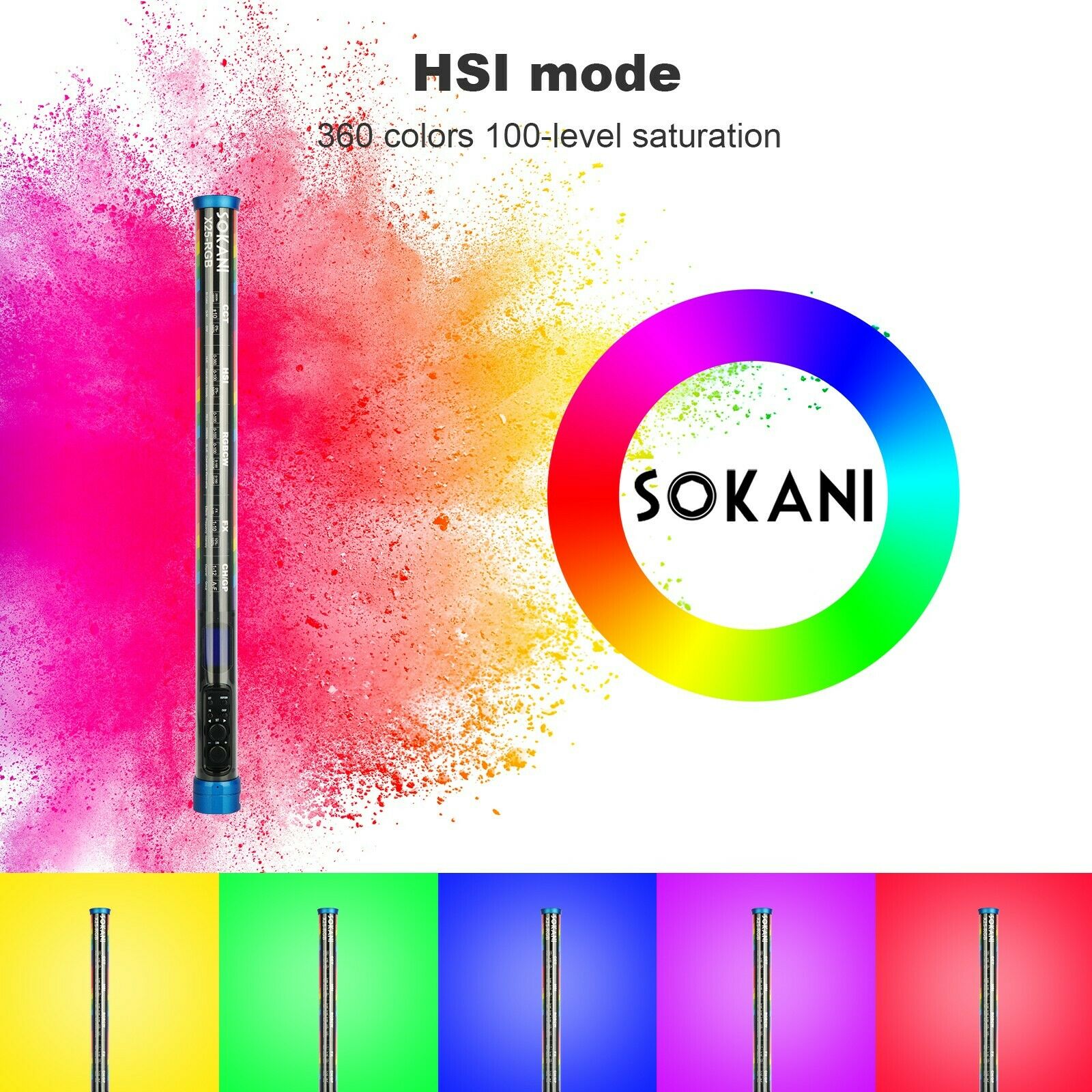 Sokani X25 RGB LED Video Light - Photography Lighting Rgb incelemesi ve fiyatı
