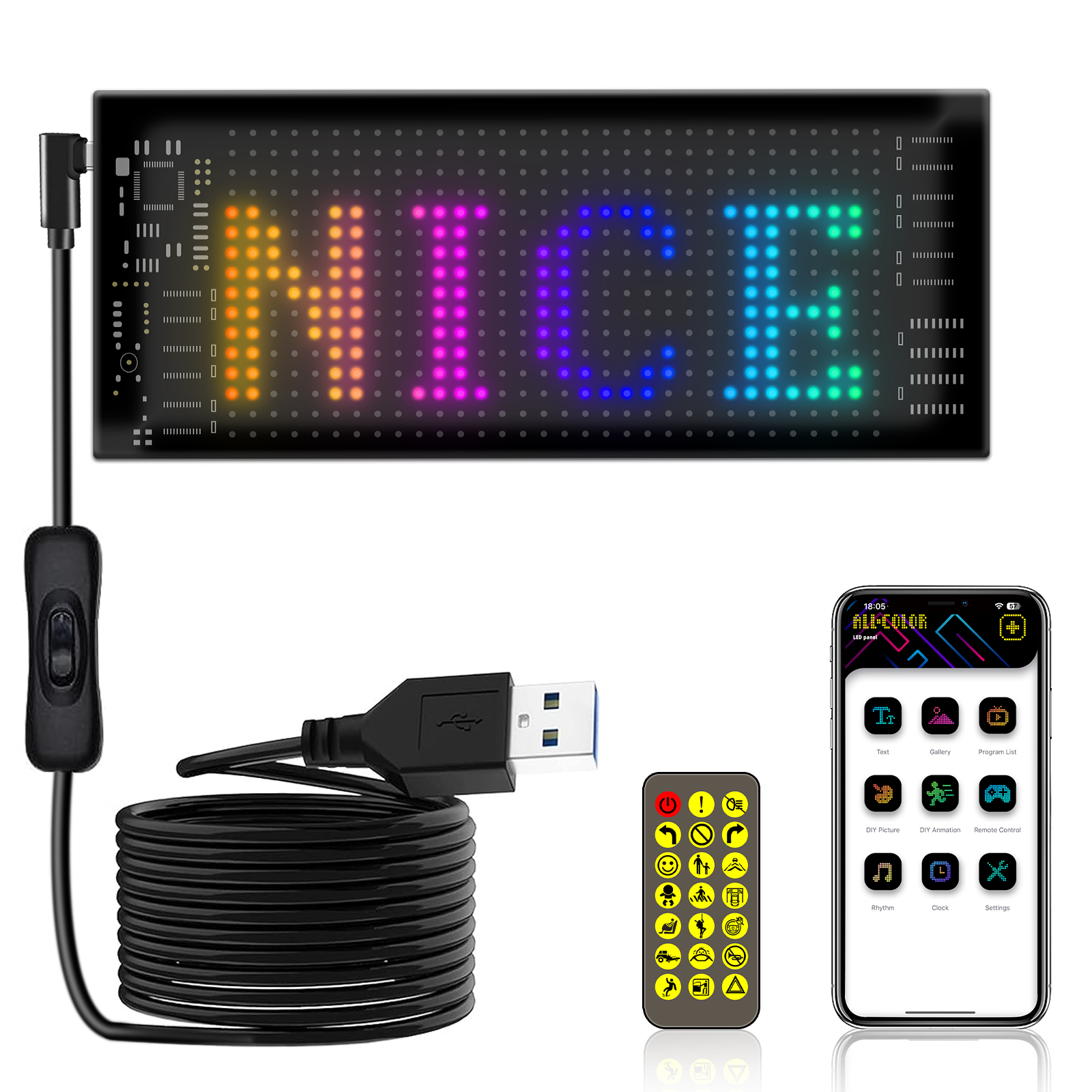 Programmable Flexible LED Sign - Video Light Panel Led incelemesi ve fiyatı