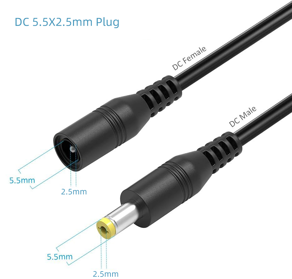 DC Power Connector Plug Cable  - Photography Led Lighting Kit incelemesi ve fiyatı