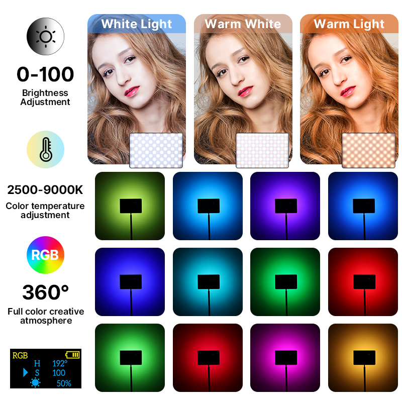 Ulanzi LT003 15W RGB Video Lig - Video Light Panel Led incelemesi ve fiyatı