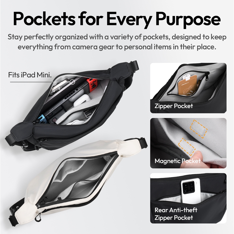 Ulanzi HMN1 Lunar Sling Bag Wh - Photography Lighting Gear incelemesi ve fiyatı