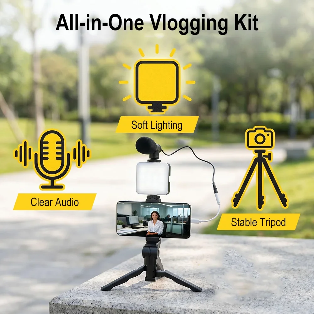Smartphone Vlogging Kit Led Vi - Photography Video Lighting Kit incelemesi ve fiyatı