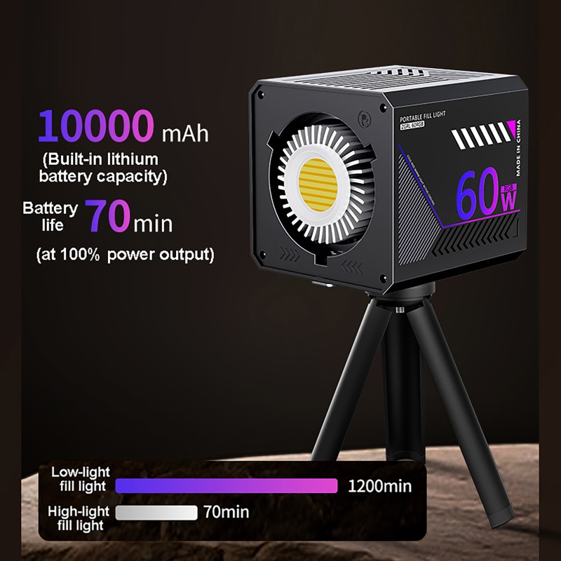 60W RGB Video Light Portable L - Photography Lighting Rgb incelemesi ve fiyatı