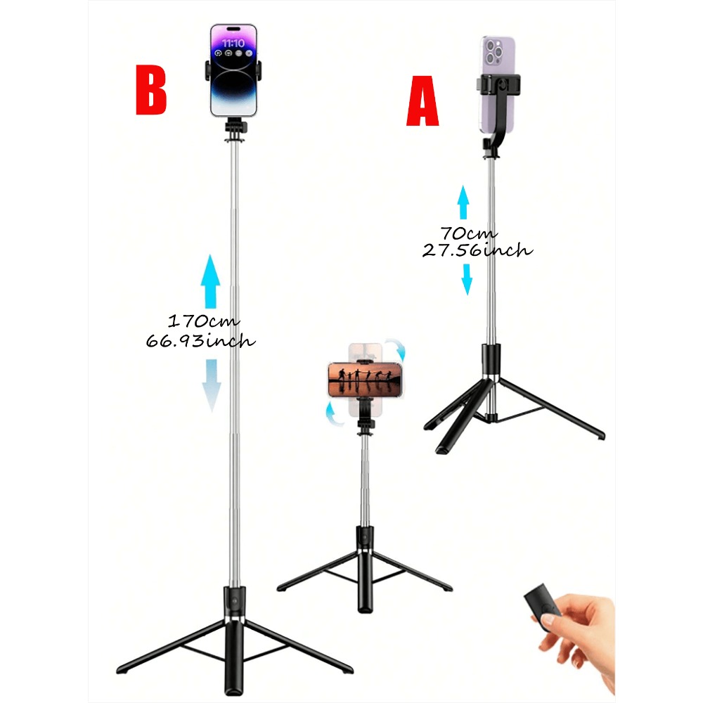 1pc Portable Selfie Stick With - Lighting In Photography incelemesi ve fiyatı