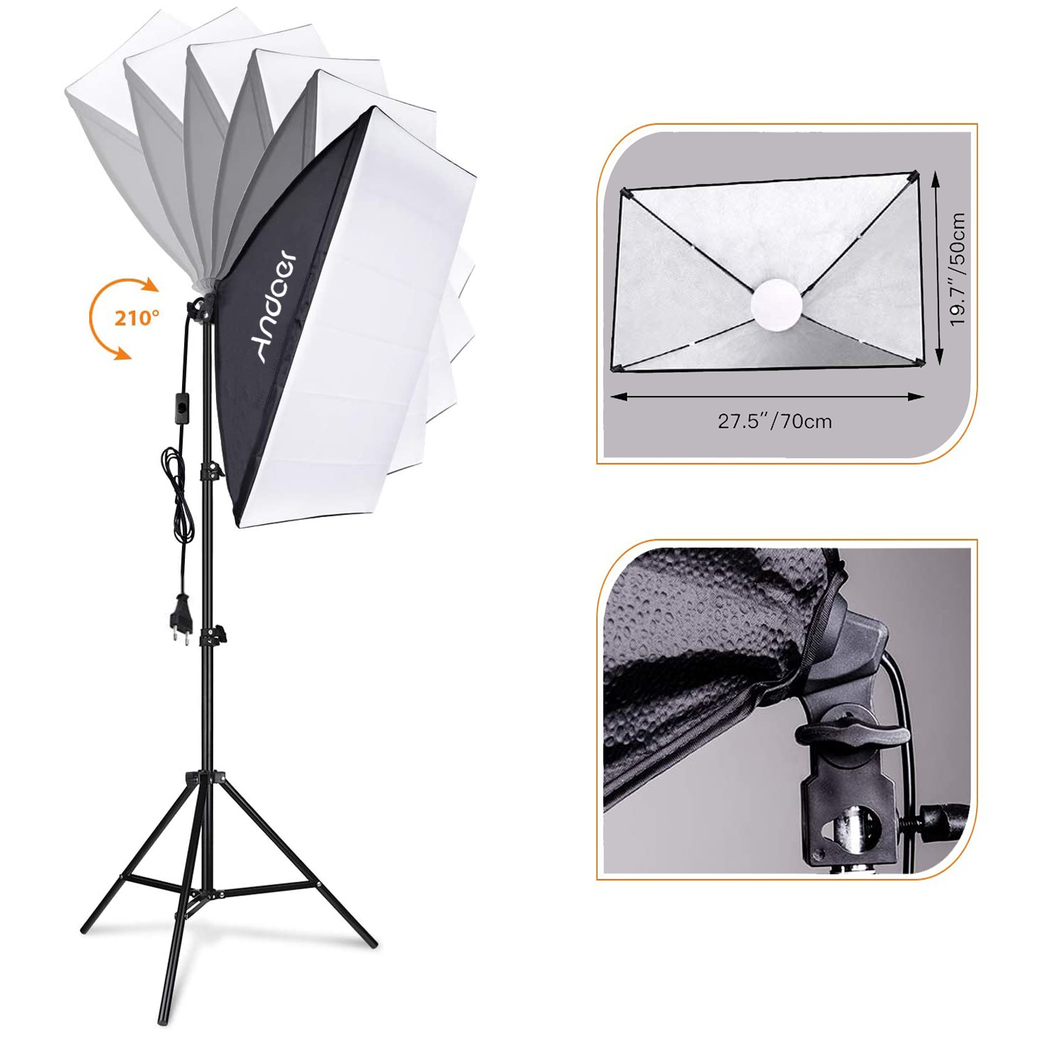 Andoer Softbox Lighting Set St - Photography Video Lighting Kit incelemesi ve fiyatı