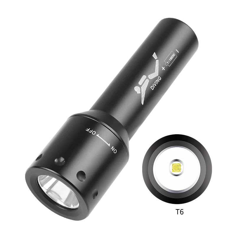 New T6 LED Diving Torch Long-R - Lighting In Photography incelemesi ve fiyatı