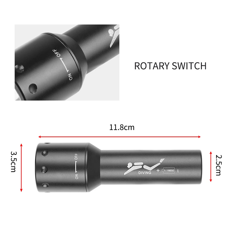 New T6 LED Diving Torch Long-R - Lighting In Photography incelemesi ve fiyatı