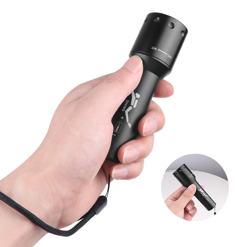 New T6 LED Diving Torch Long-R - Lighting In Photography incelemesi ve fiyatı