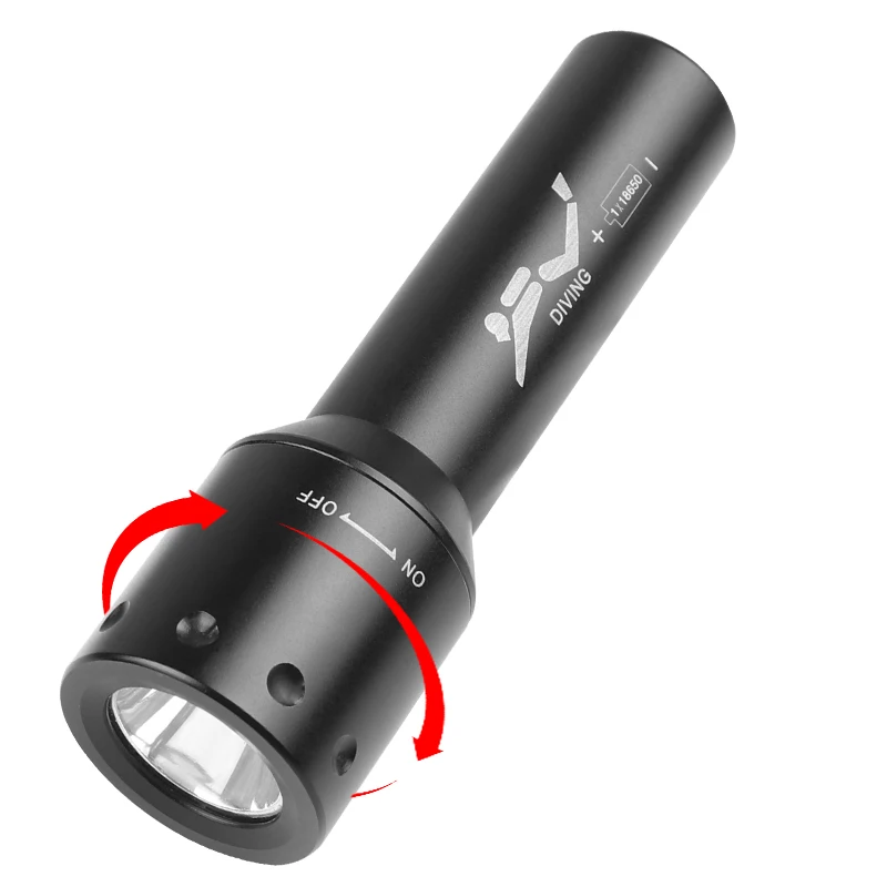 New T6 LED Diving Torch Long-R - Lighting In Photography incelemesi ve fiyatı
