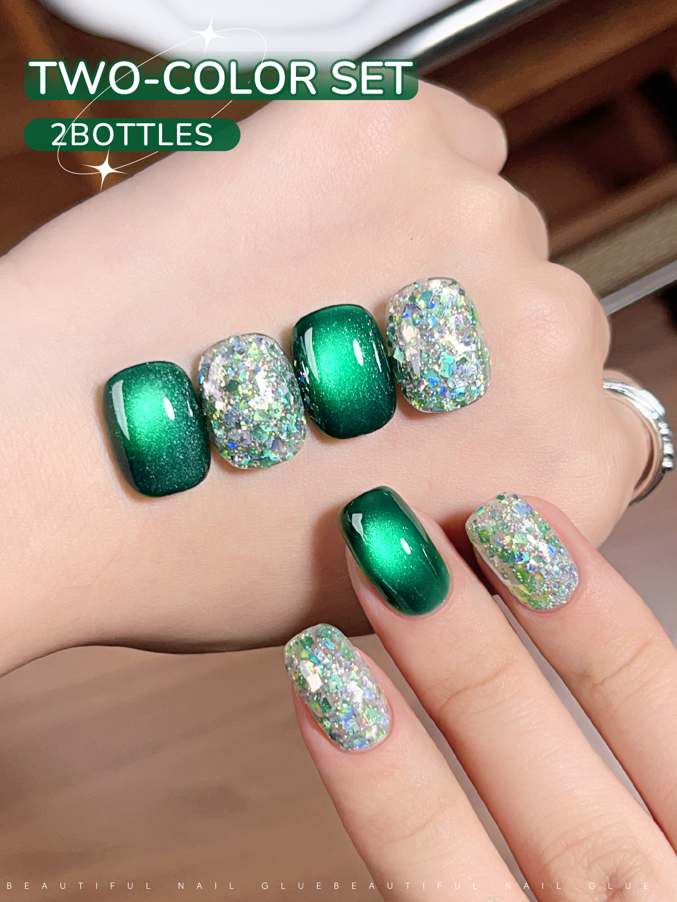 XEJAYI 2Pcs 15ml Green Cat Eye - Photography Lighting Gel incelemesi ve fiyatı