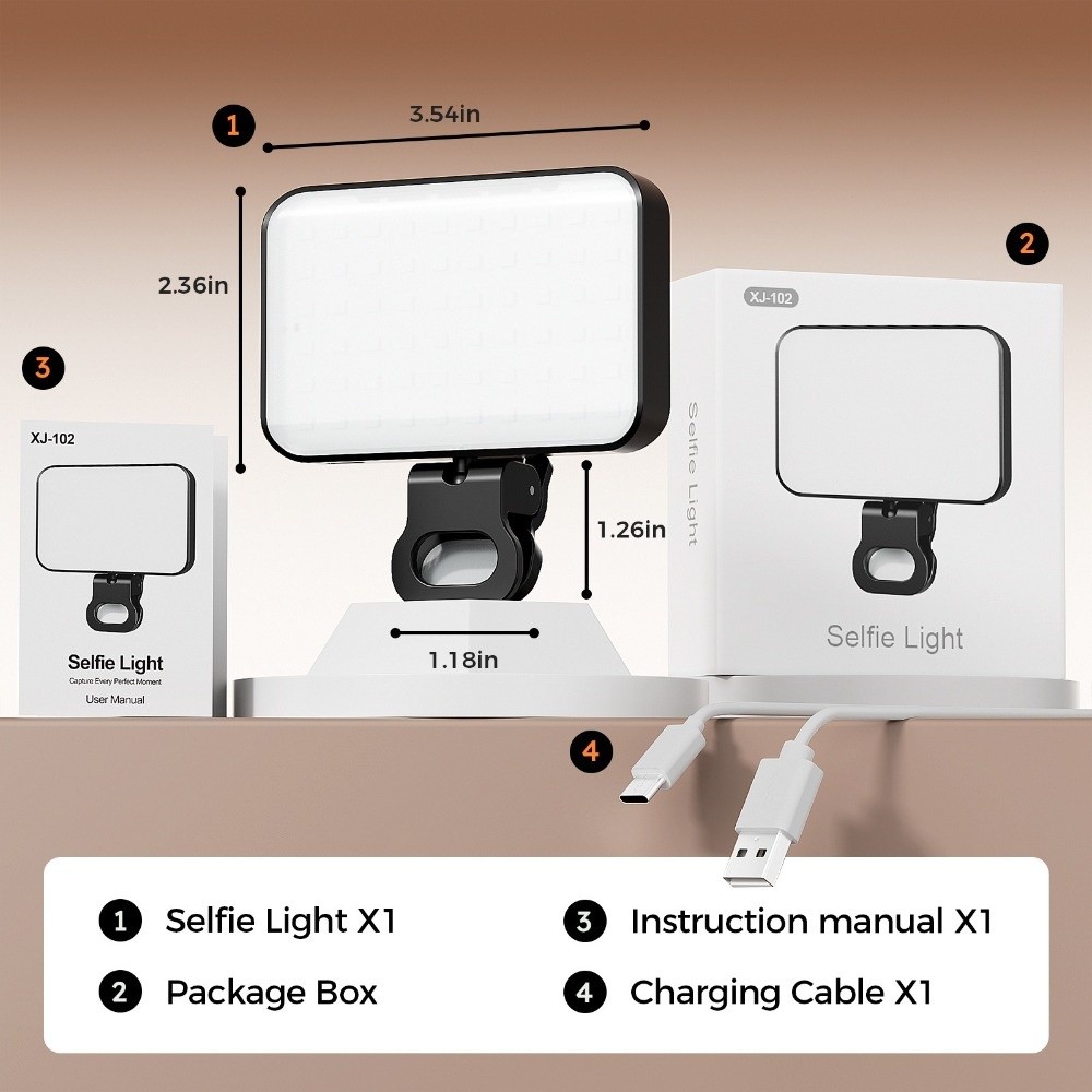 800/1000mAh LED Selfie Light U - Photography Lighting Effects incelemesi ve fiyatı