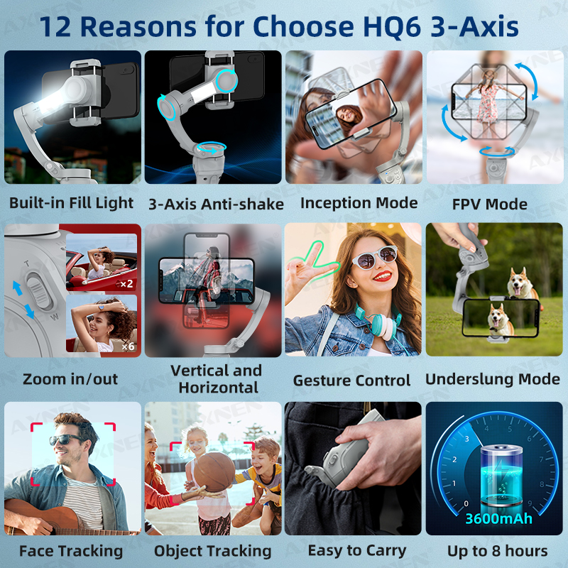 Handheld 3-Axis Gimbal Stabili - Photography Lighting System incelemesi ve fiyatı