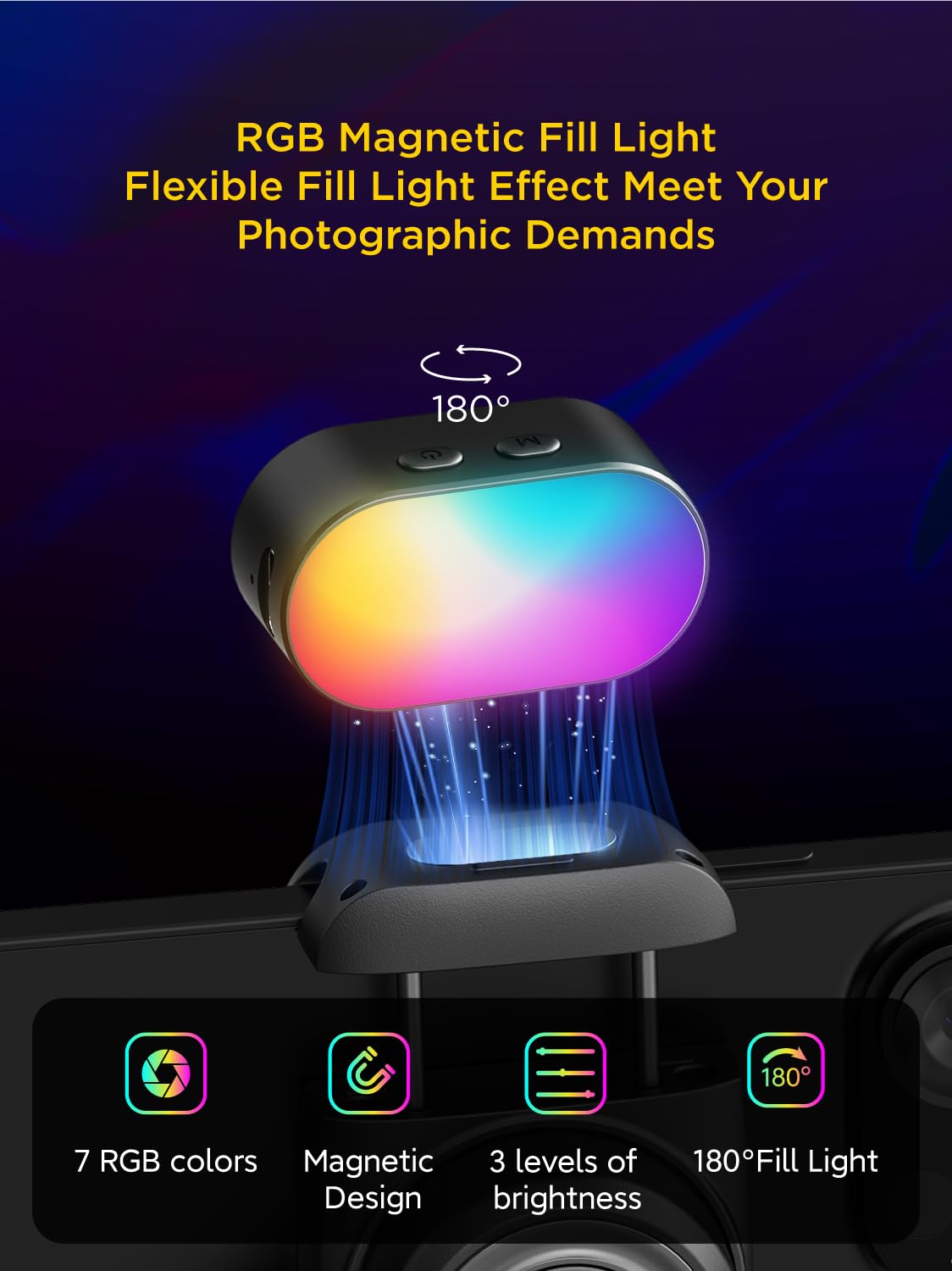 AOCHUAN RGB Magnetic Fill Ligh - Photography Lighting Rgb incelemesi ve fiyatı
