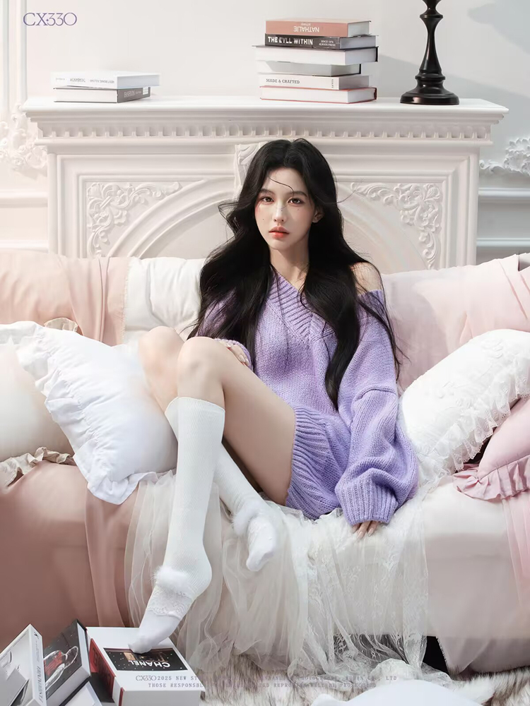 Autumn Winter Purple Sweater O - Photography Lighting System incelemesi ve fiyatı