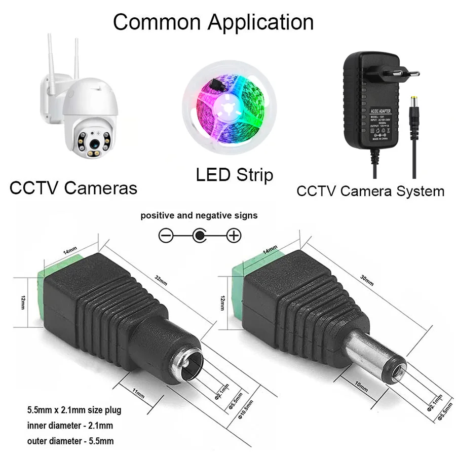 5pairs DC 12V Female And Male  - Photography Led Lighting Kit incelemesi ve fiyatı